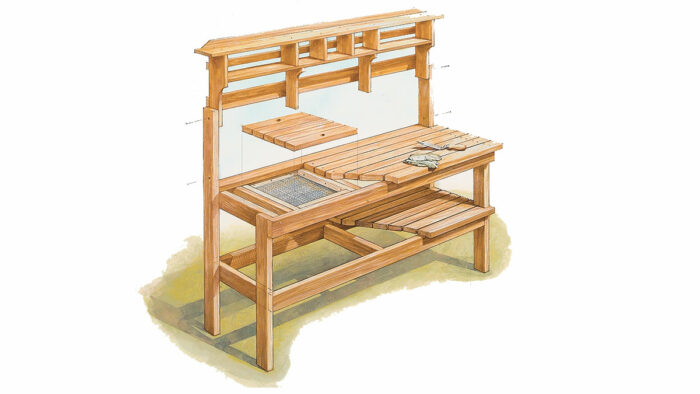 Potting Bench: Plan and Instructions