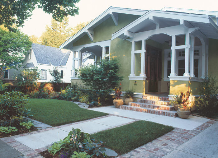 driveway and front paths