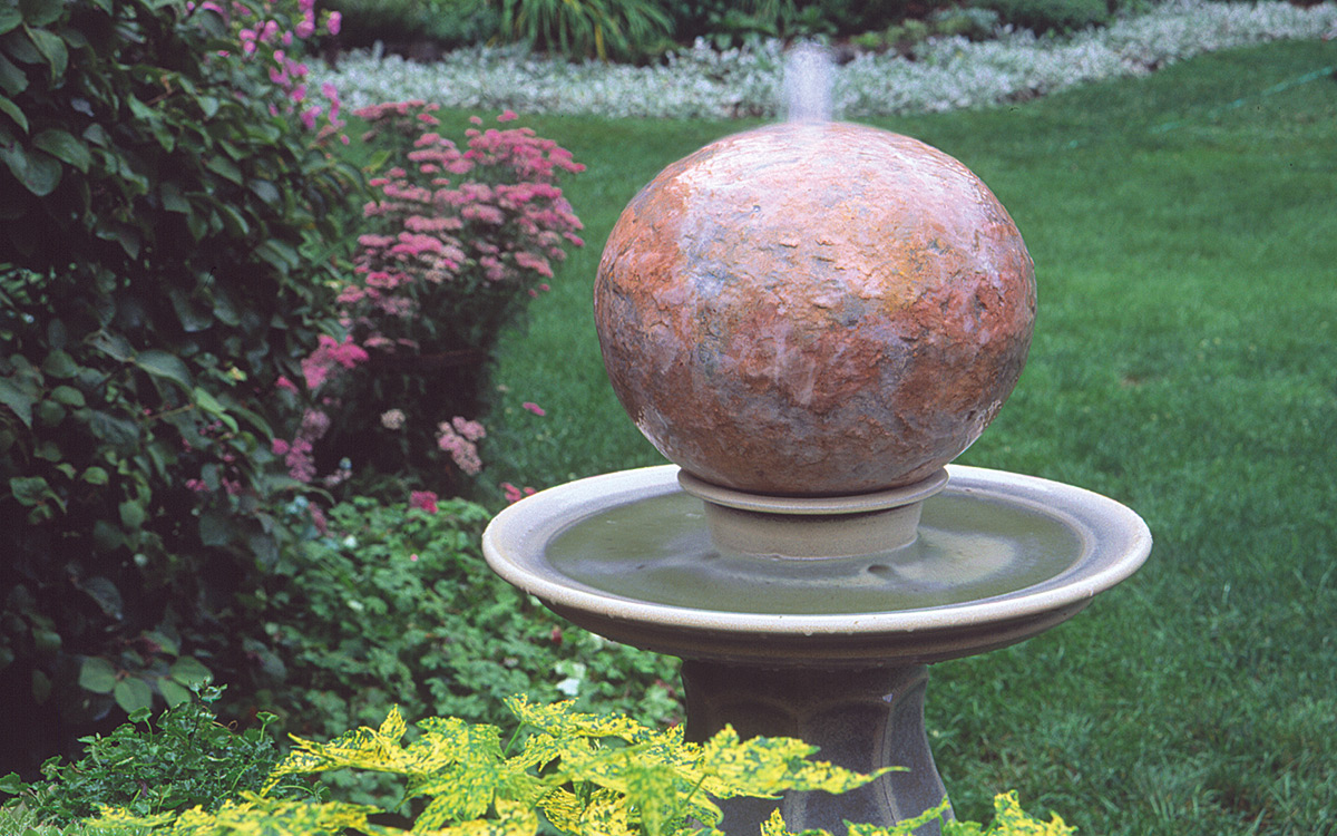 bubbling ball fountain