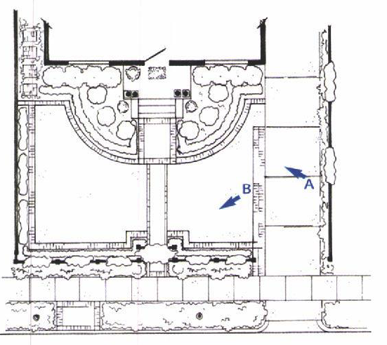 site plan b for a front yard garden makeover