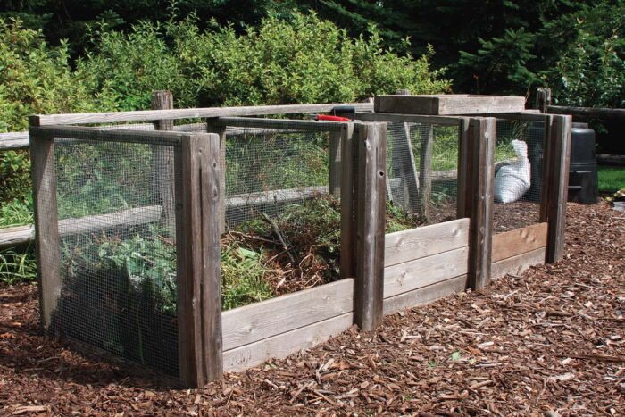 three-sided slatted bins