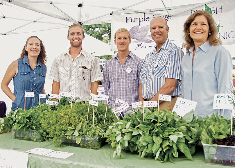 Arlie Sommer, Kelby Sommer, Mike Sommer, Tim Sommer, and Tamara Sloviaczek of Purple Sage Farms in Middleton, Idaho. Photo: courtesy of Purple Sage Farms