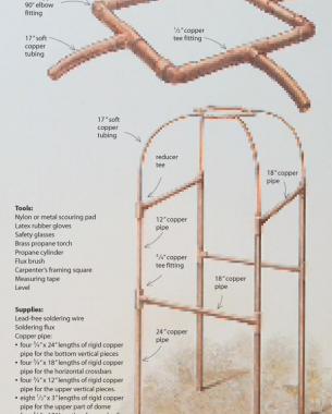 Build an Arbor With Copper Pipe - Made By Barb - easy design