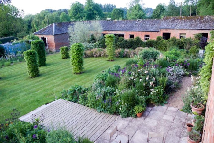 lawn looking stripey