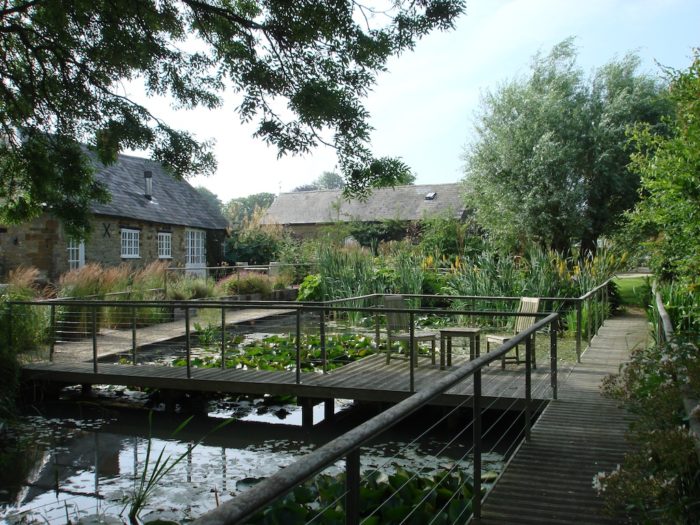 The Mill Pond and walkway.