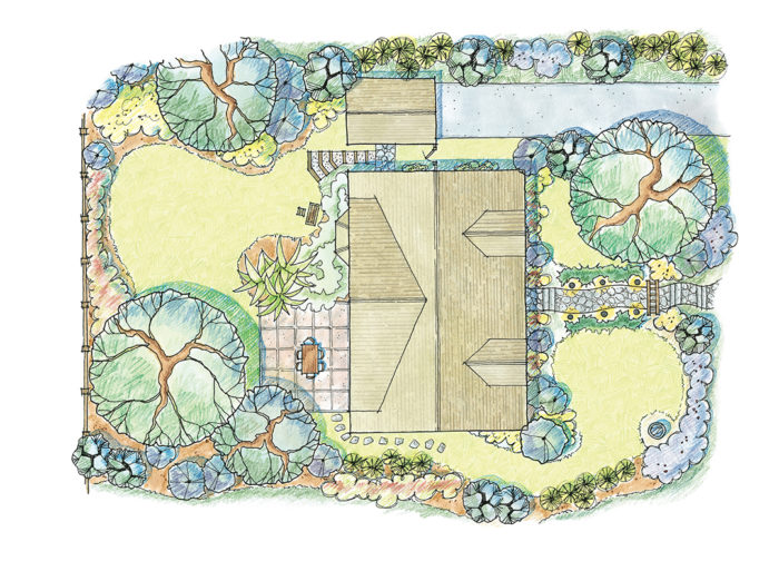 Sketch-for-new-garden-of-country-farm-house-by-Jo-Alderson-Phillips-www.joannealderson.com_  - Jo Alderson Phillips