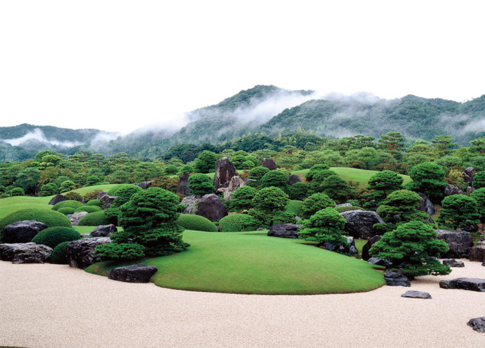 Japanese Garden Mountain Landscape