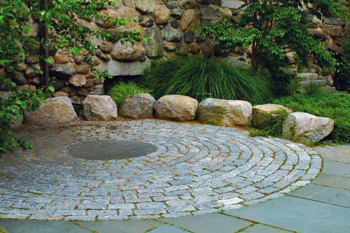 Circular Stone Patio