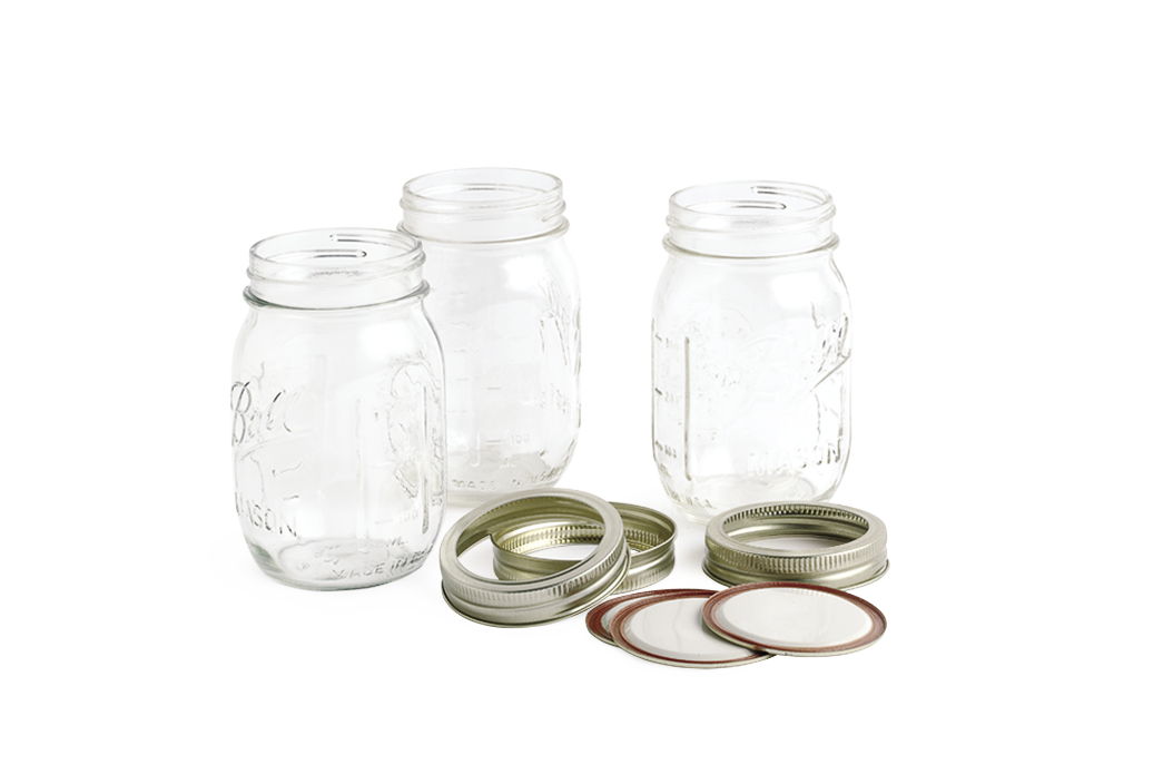 mason jars with lids