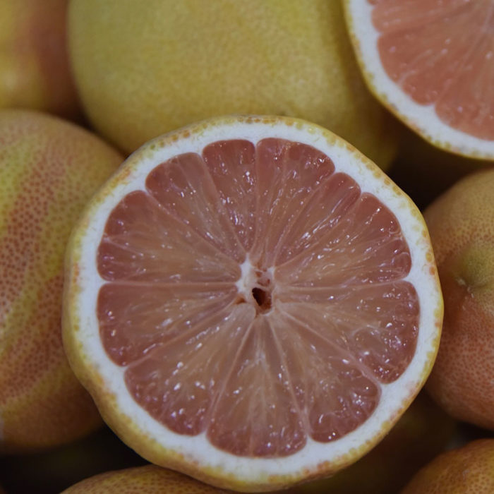 Variegated pink Eureka lemons