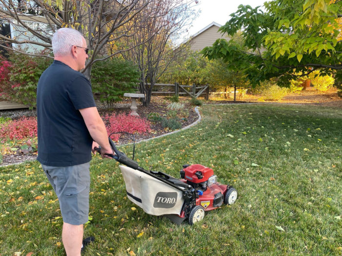 last mowing of the season