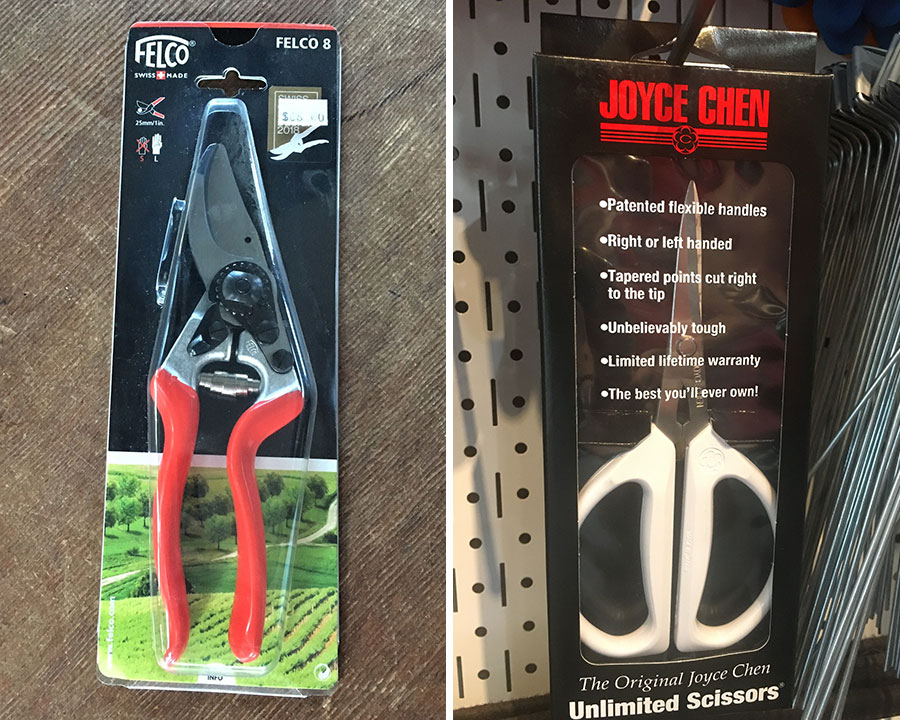 pruners and scissors