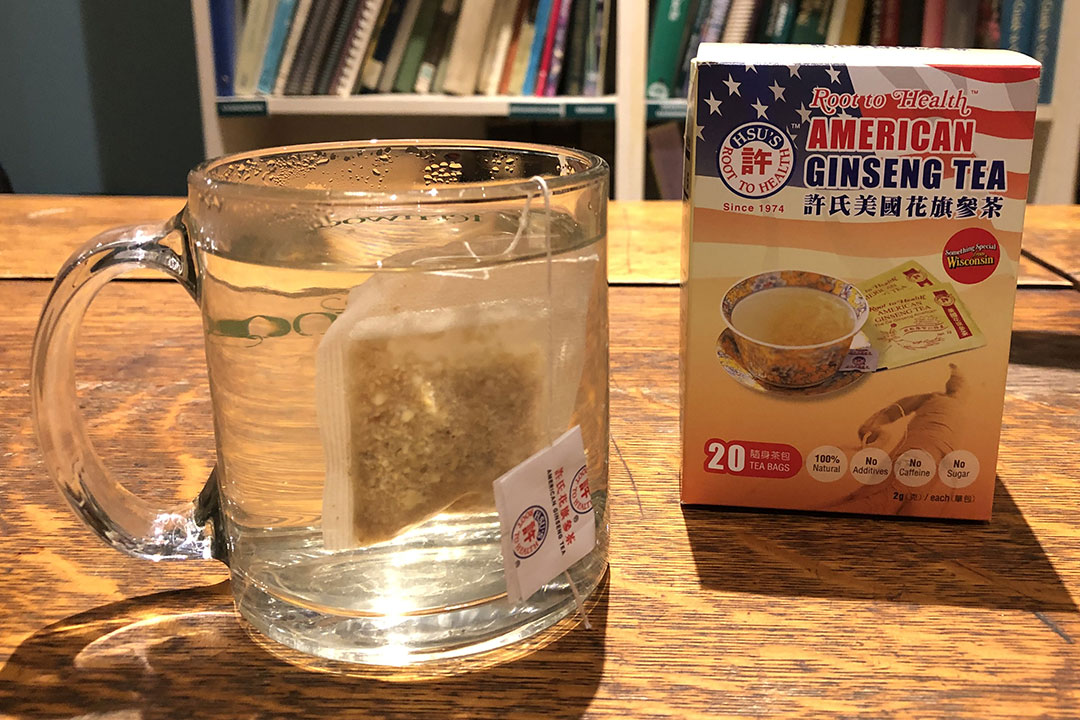 American ginseng tea