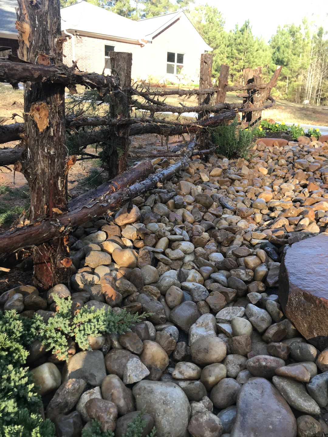 rustic garden fence