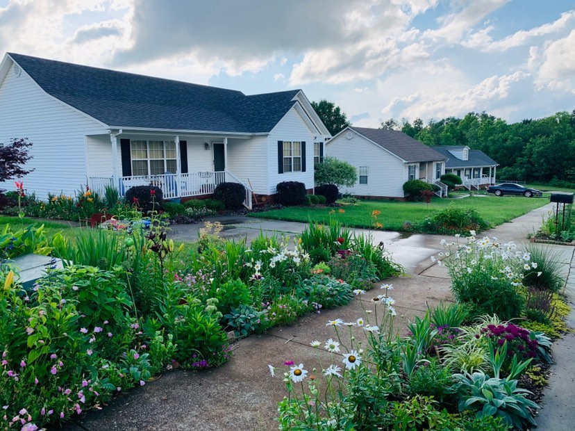 sidewalk garden