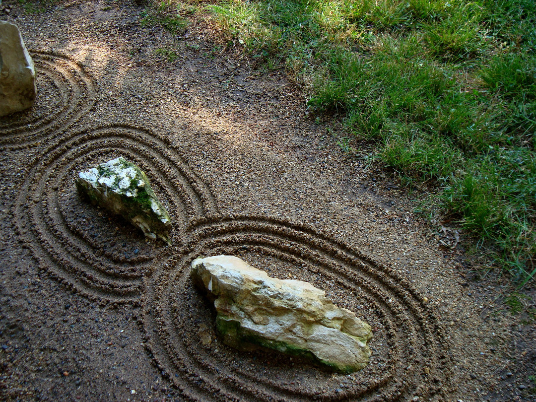 Japanese-style rock garden