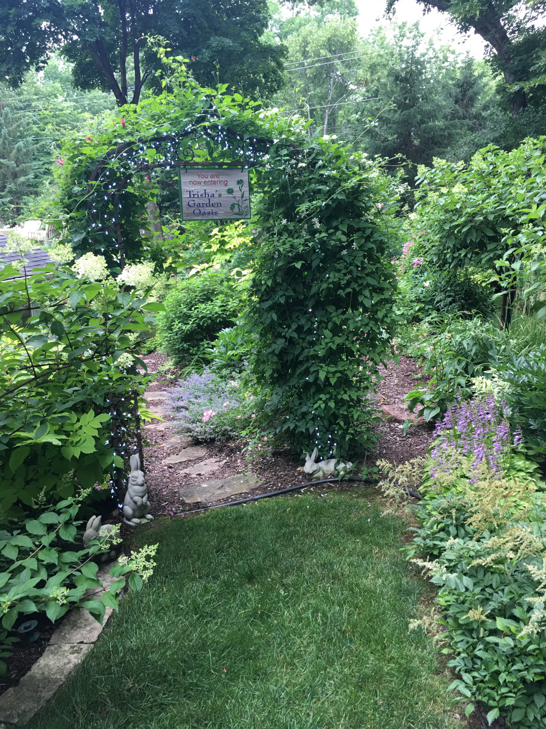 vine-covered arch