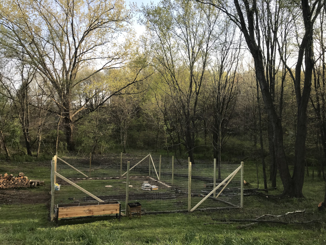 construction of veggie garden