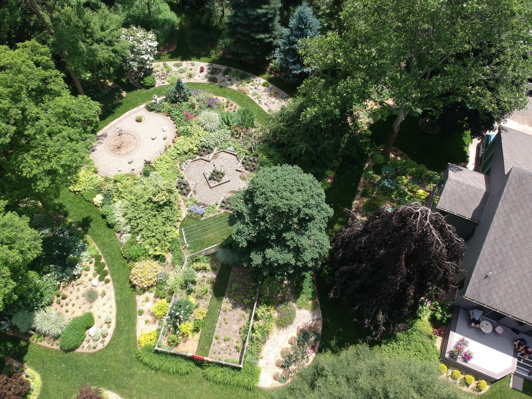 overhead garden photo