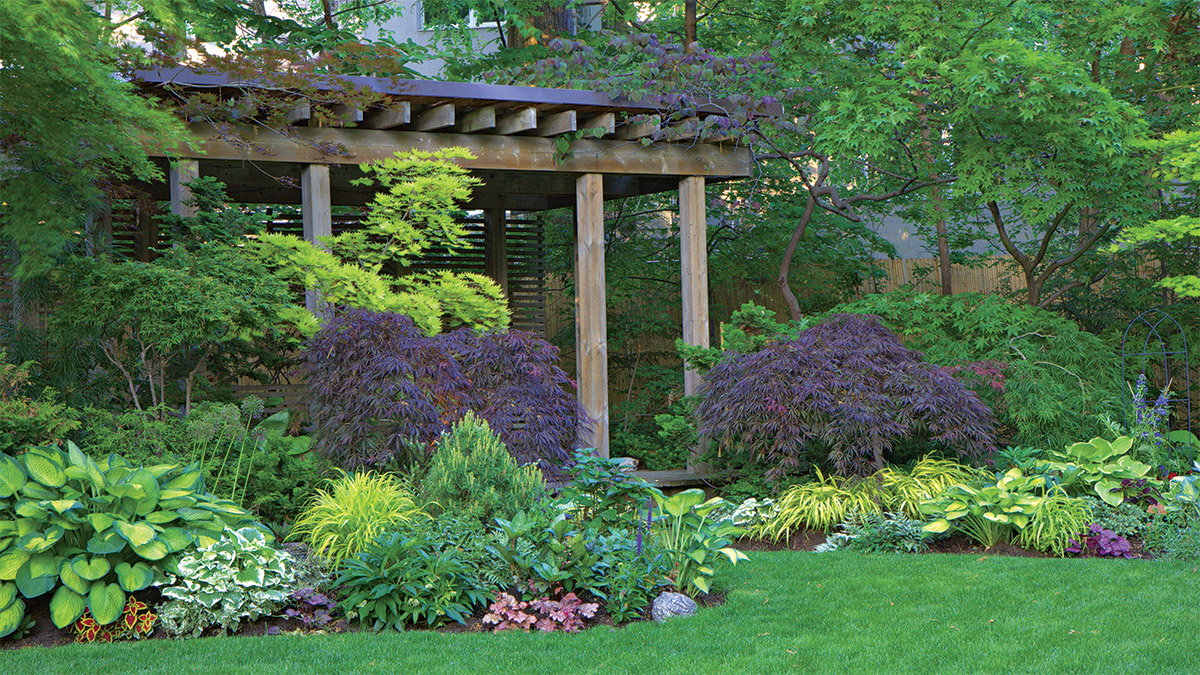 shade garden designs