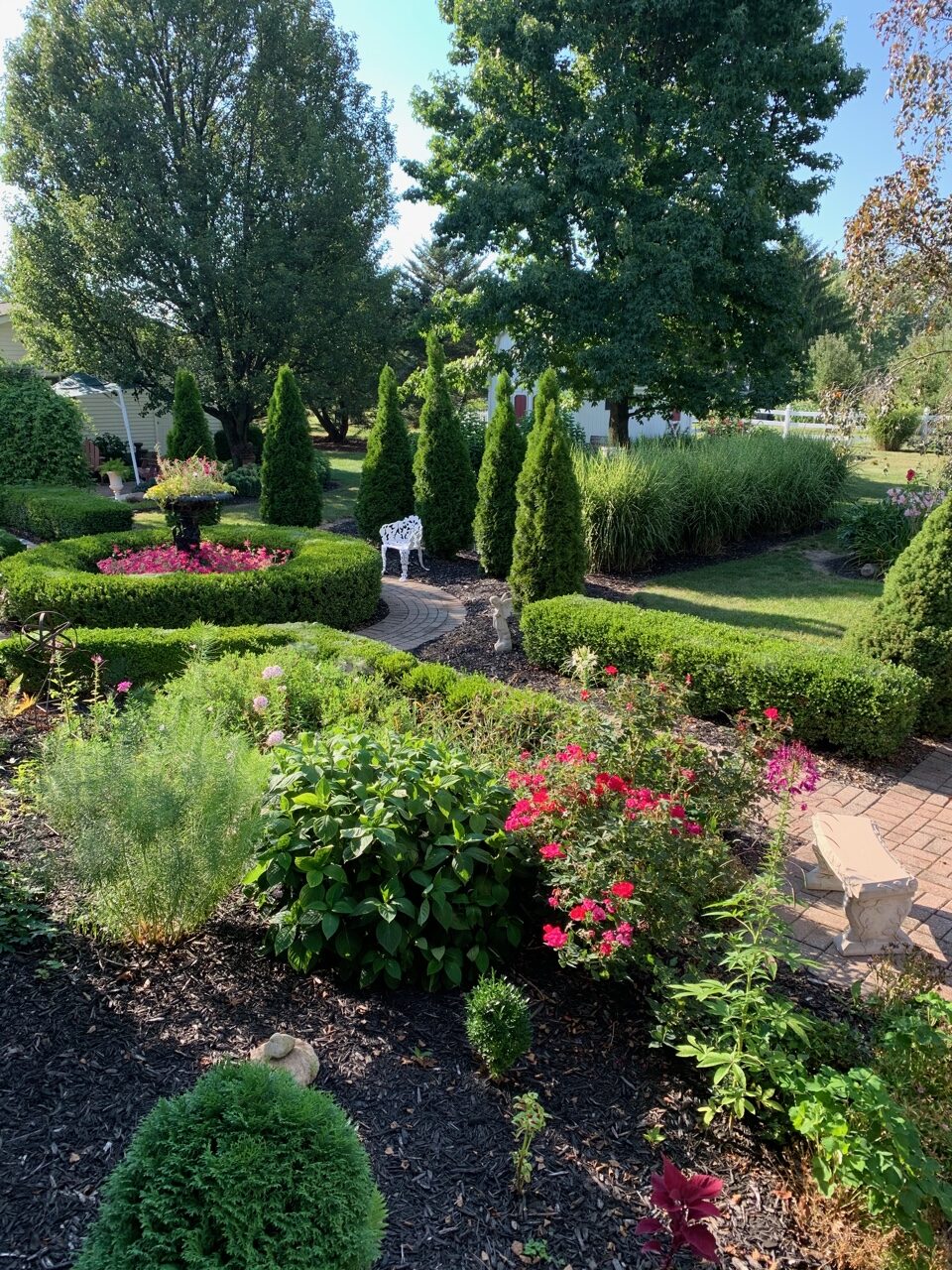 formal garden patio