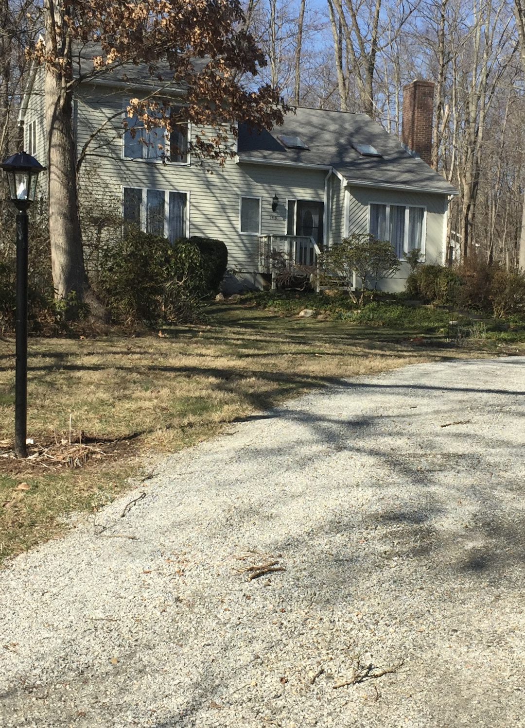 front yard before garden landscaping