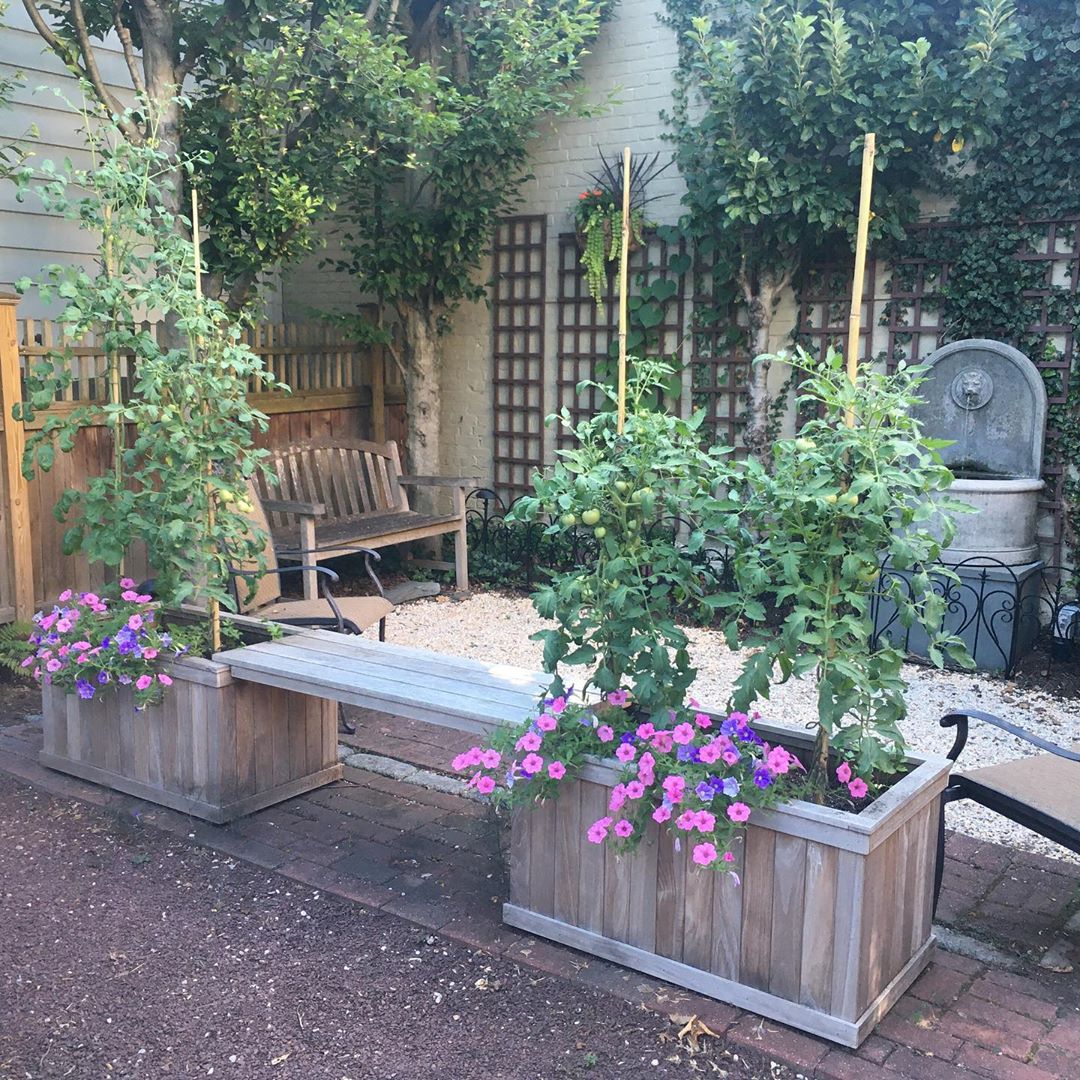 garden bench planters