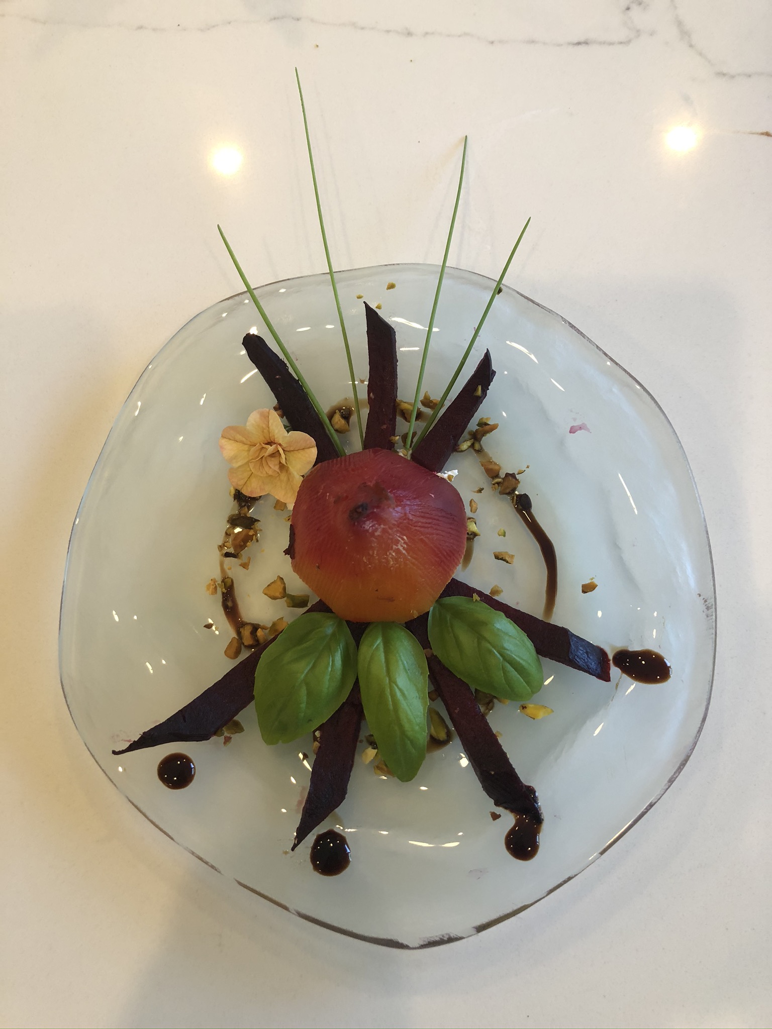 beet salad with an interesting design