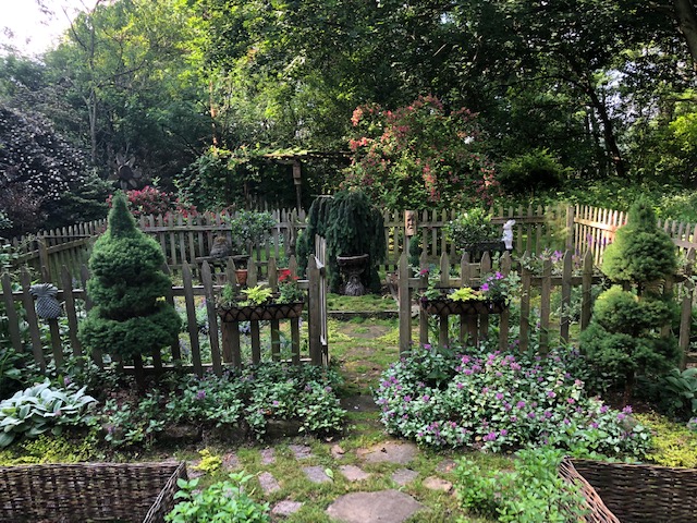 fenced garden