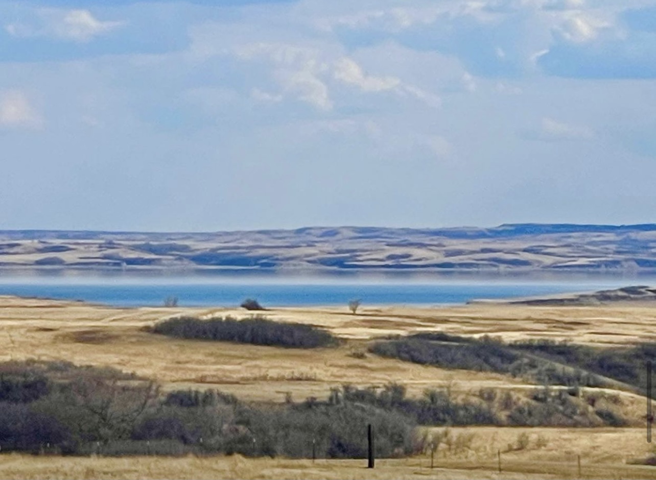 looking out on the plains of North Dakota