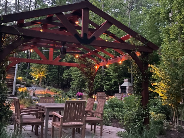 garden pation with pergola