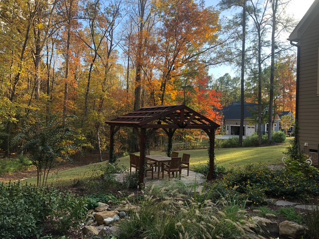 garden in fall