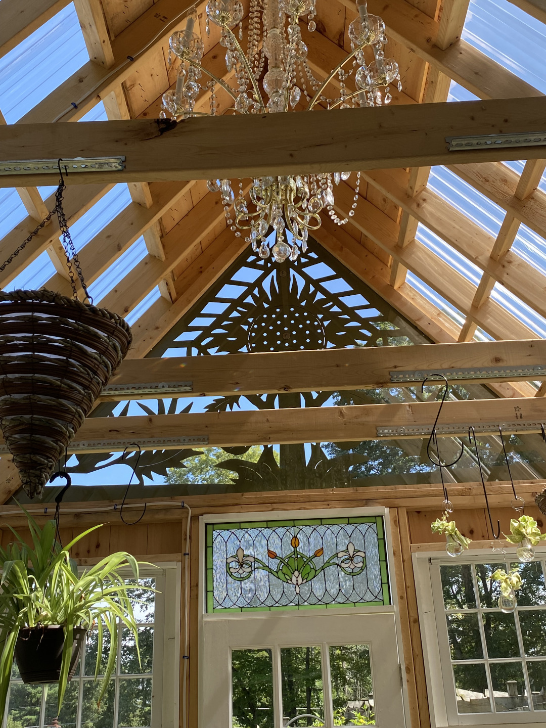 view of inside the greenhouse