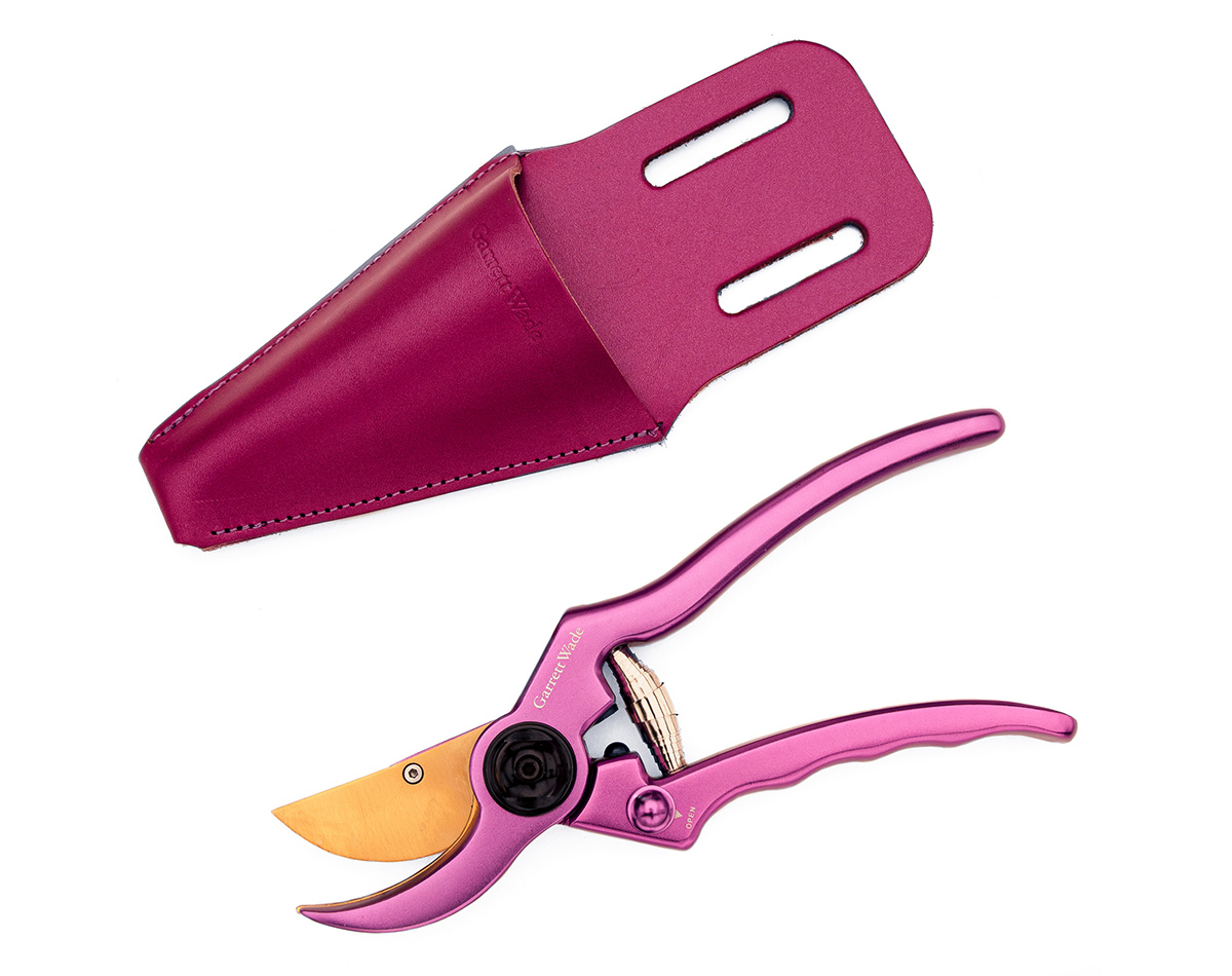 Purple Pruner and Sheath Set