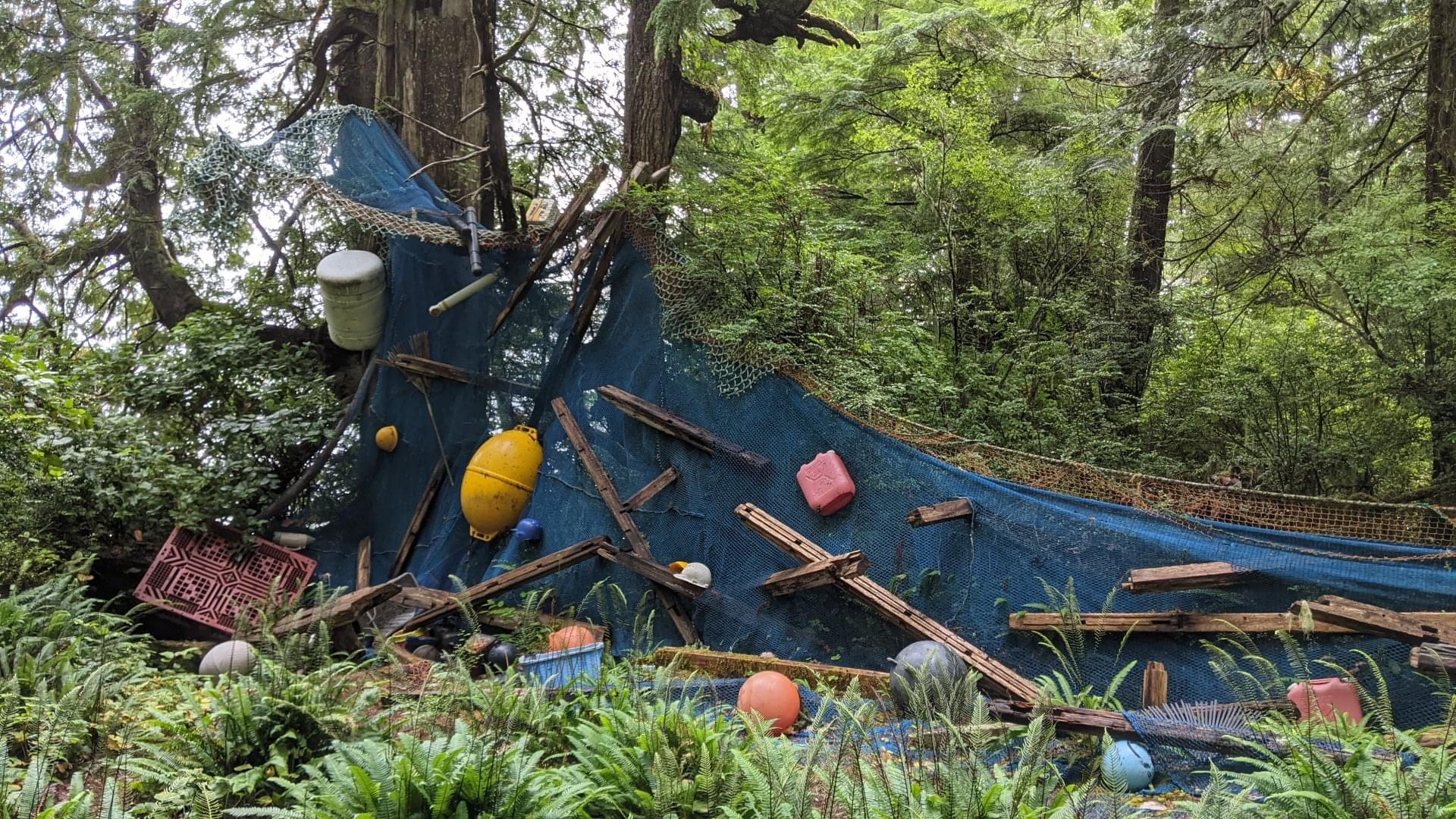 a piece called “Swept Away” by Peter Clarkson, which is a memorial to the Tohoku Tsunami