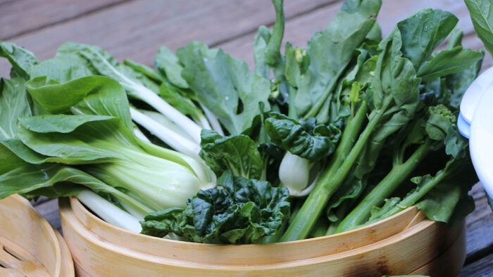 basket of mixed greens