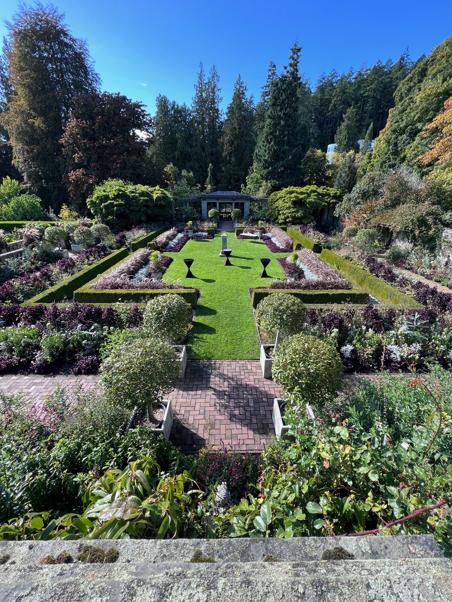 View of the formal gardens