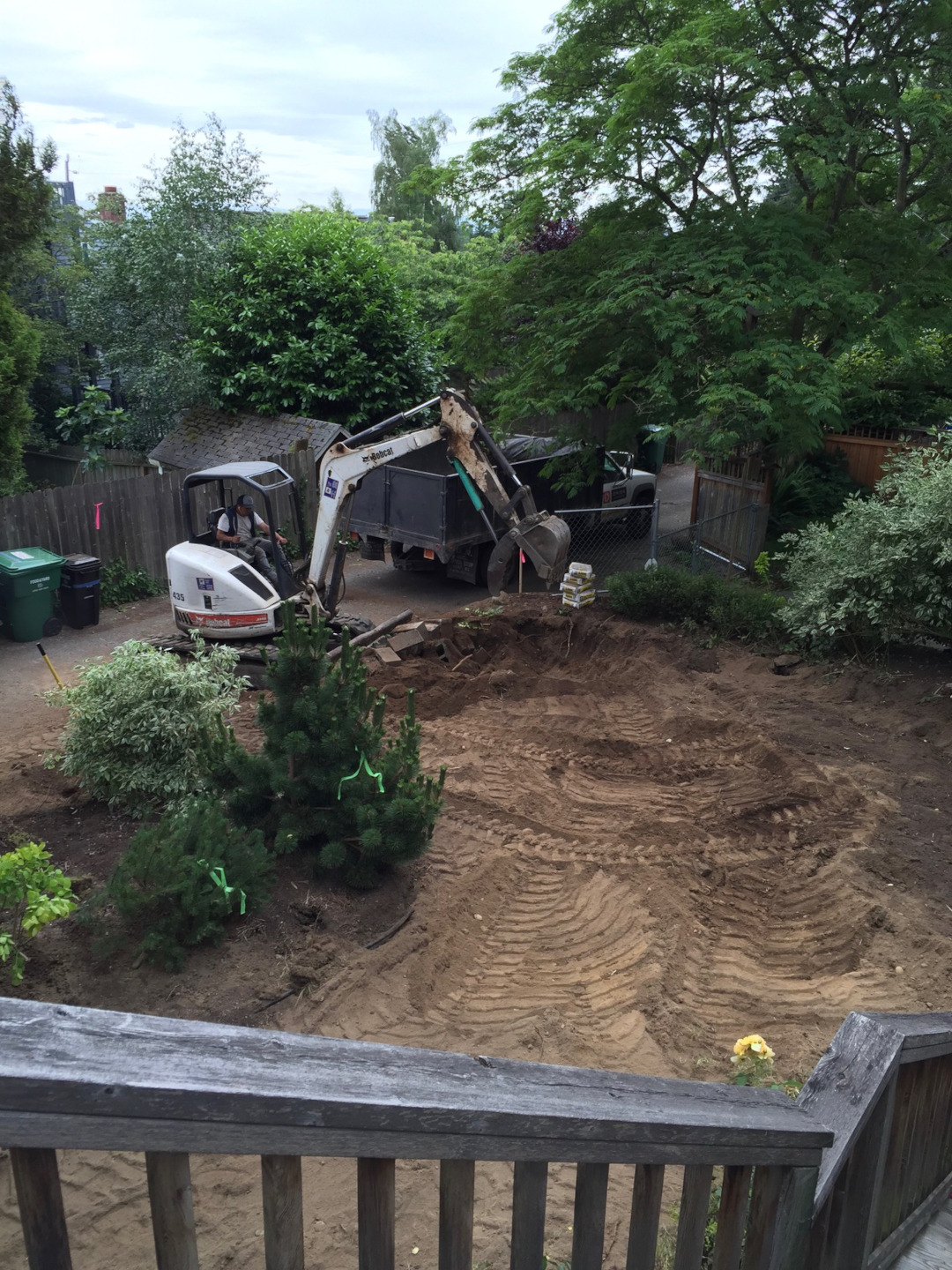 dirt landscape getting ready for planting a garden 