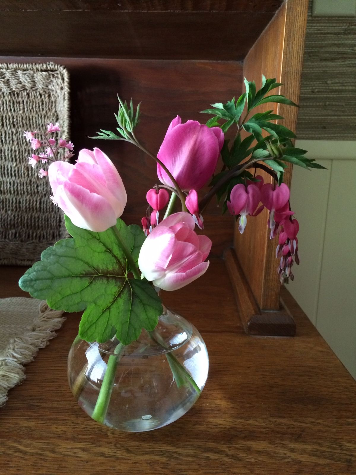 bouquet of pink flowers