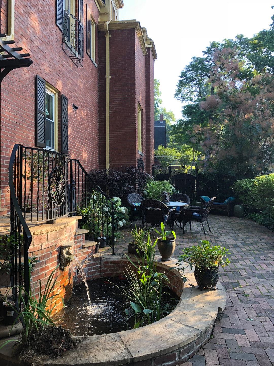 back yard garden patio