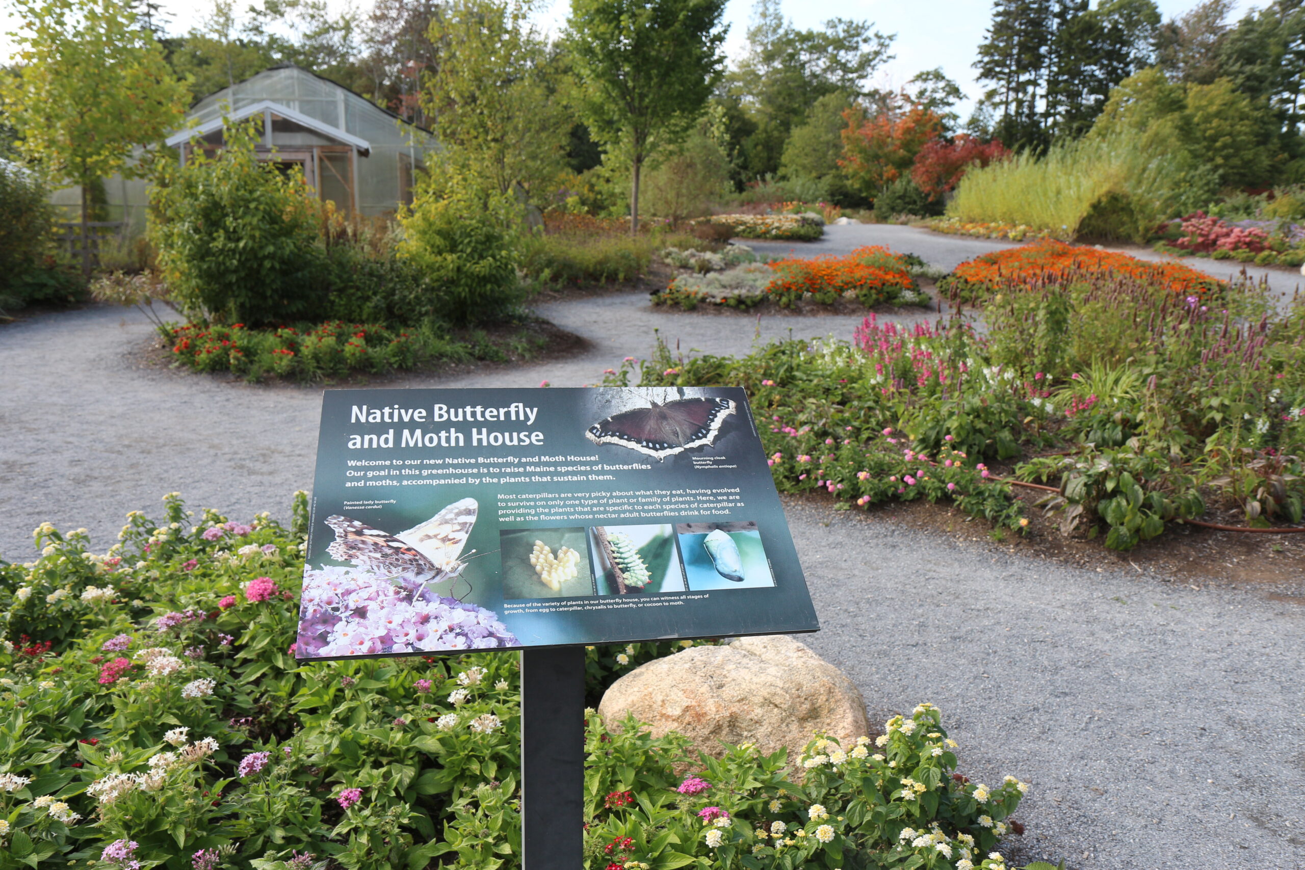 entrance to a butterfly garden