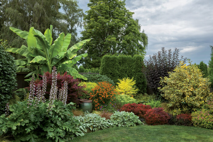 garden design to hide fence