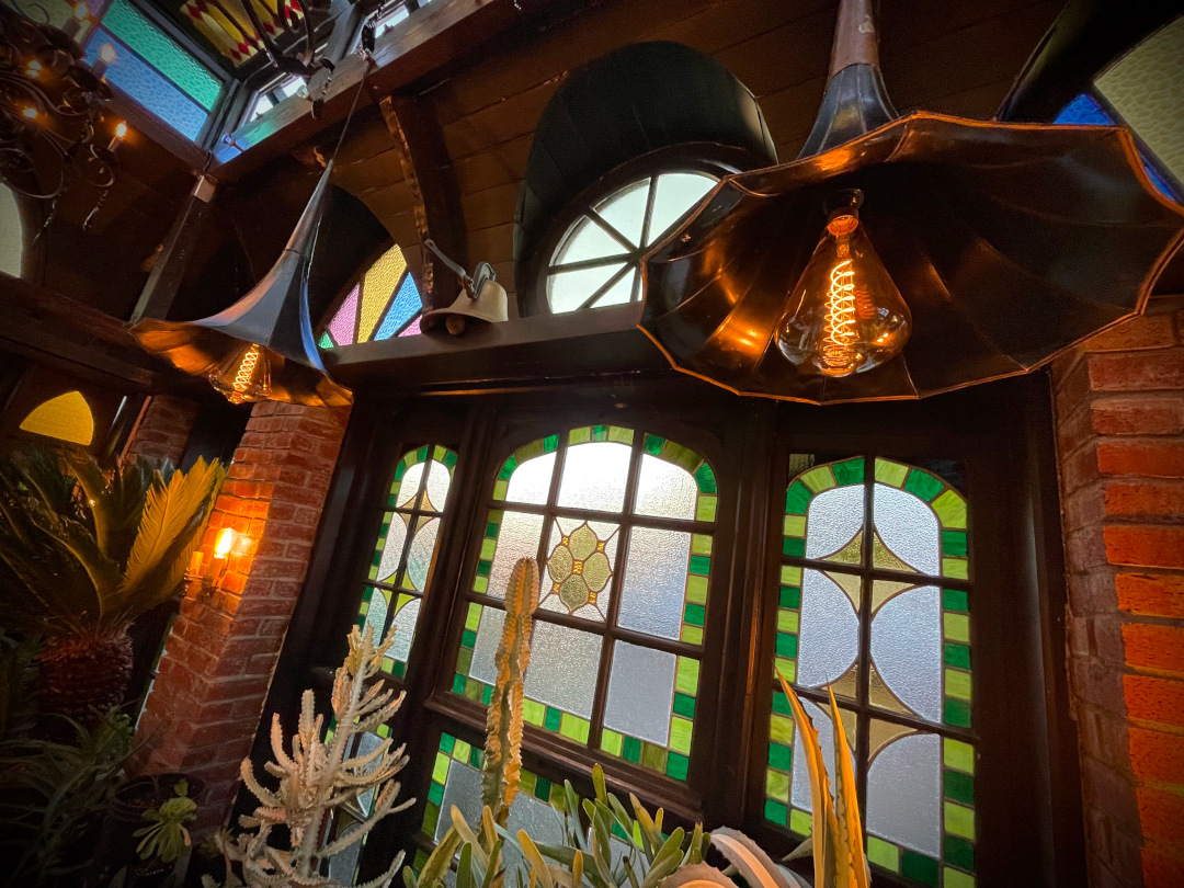 close up of lighting fixtures in the greenhouse