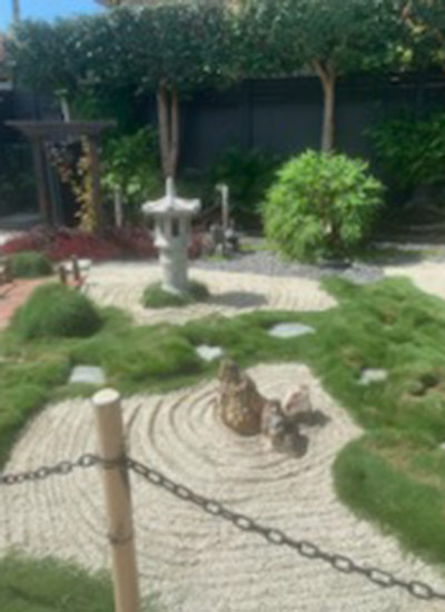 Zen garden in australia