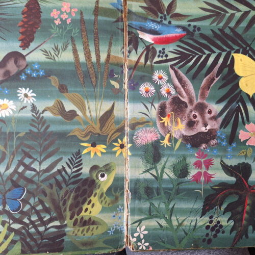 End papers from The Golden Egg Book 