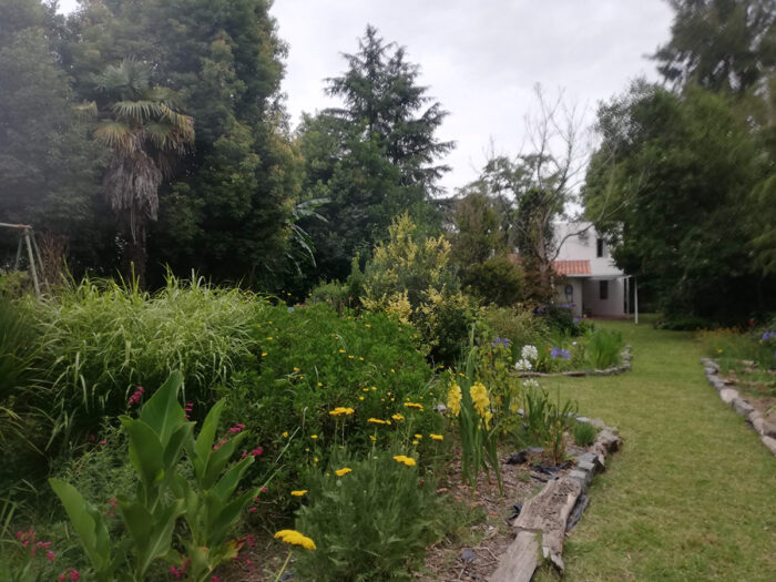 cottage style garden in south america