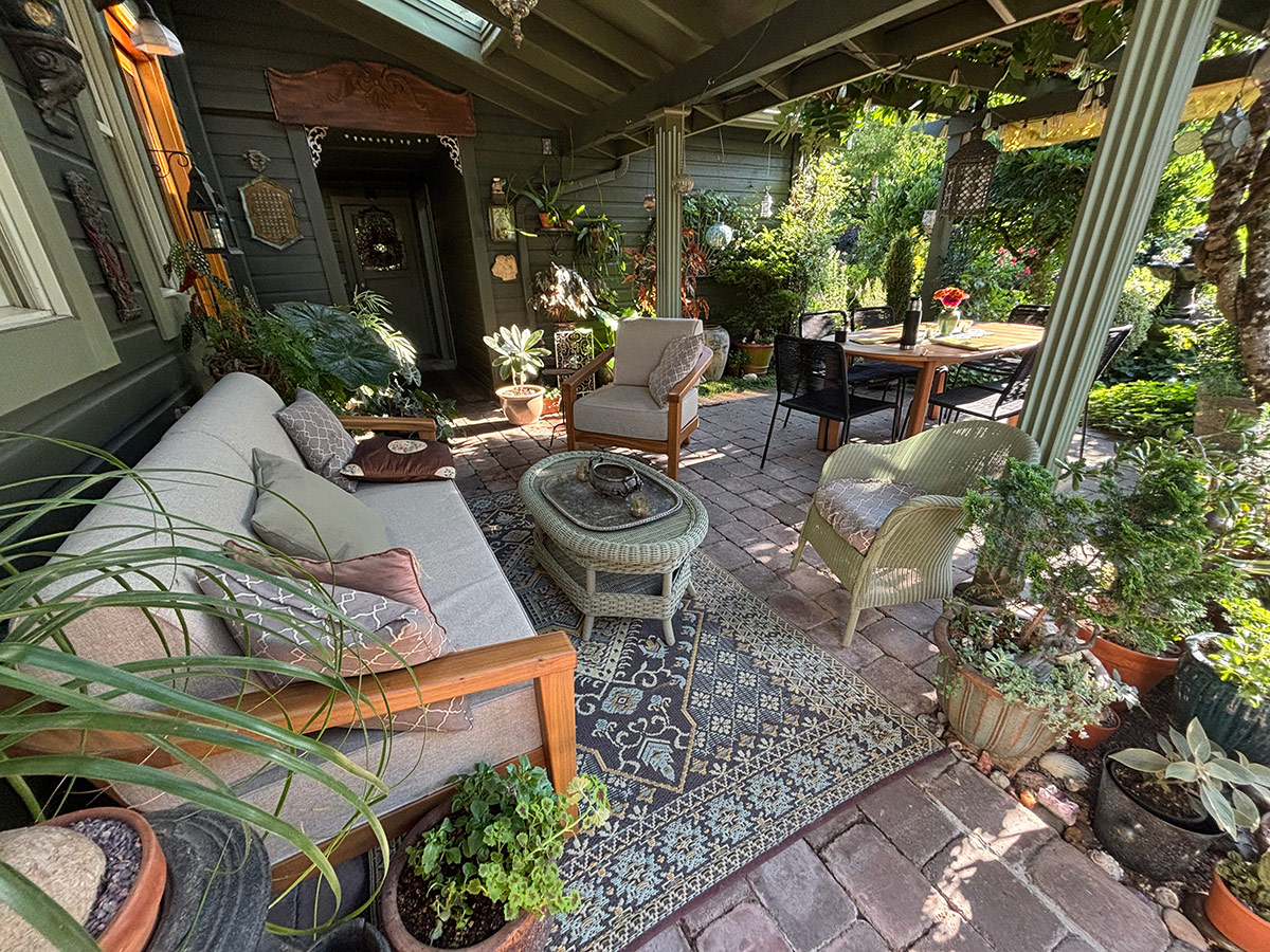 covered garden patio