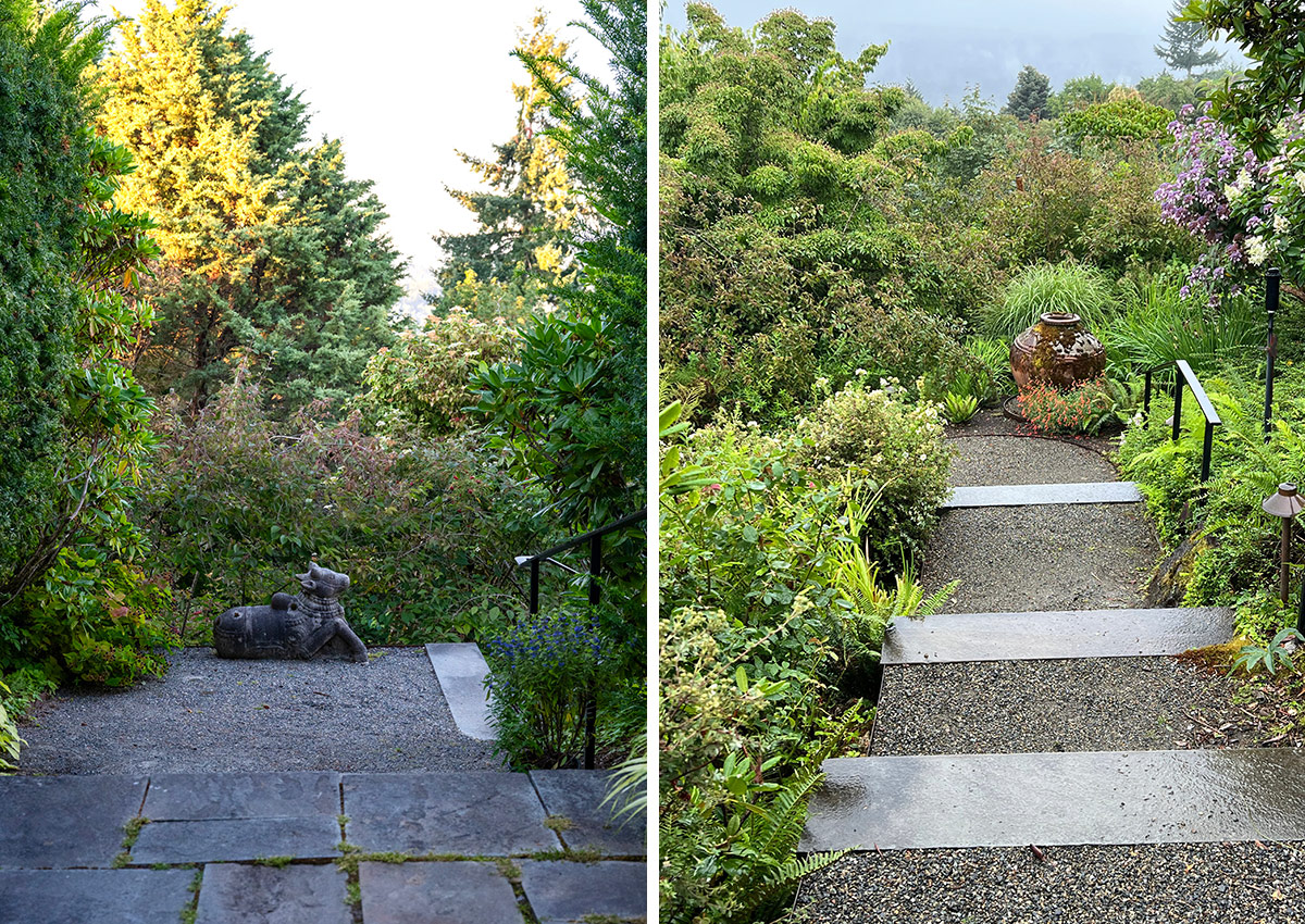 gravel paths in garden