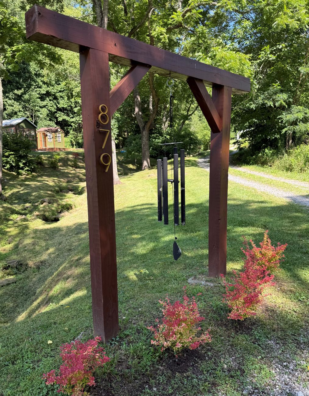 Front entrance and pergola