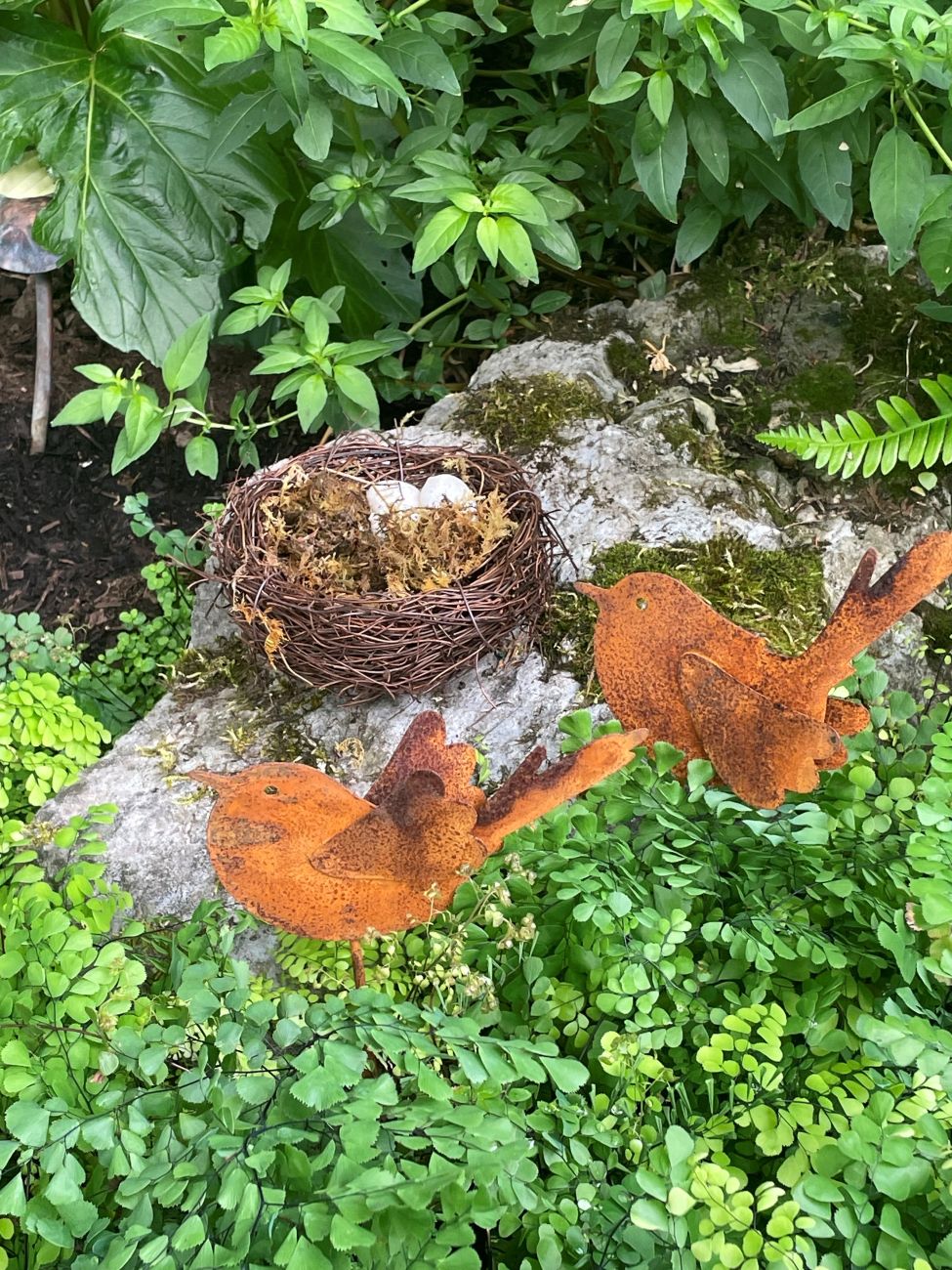 woodland garden, garden ornament
